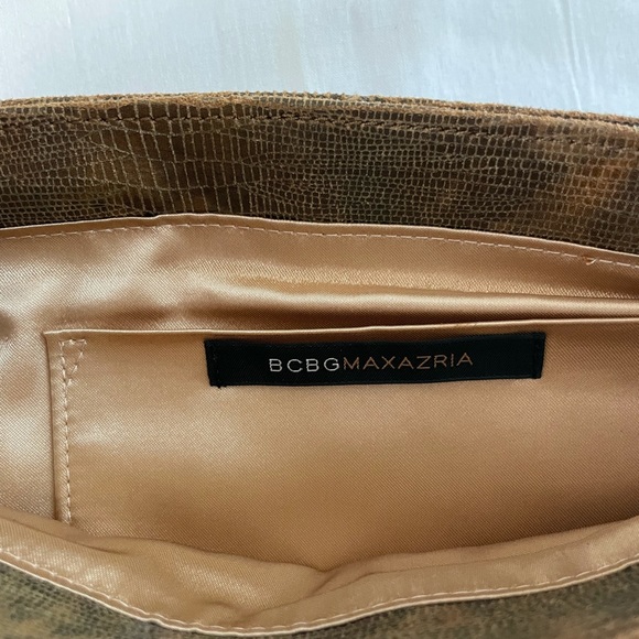 BCBG MAXAZARIA Bronze Clutch.   OBO - Picture 2 of 4
